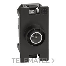 BTICINO - Base coaxial TV/SAT intermedia <14dB LIVING NOW 1 módulo, Ø 9,5mm, conector macho