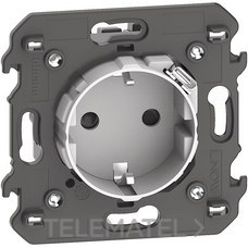 BTICINO - Base enchufe 2P+T 3A 5V LIVING NOW 2 módulos con cargador USB integrado, blanco