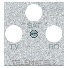 BTICINO - FRONTAL ACABADO P/BASES TV-R-SAT 2MOD.