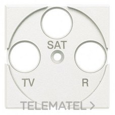 BTICINO - FRONTAL TV/R/SAT 2M AXOLUTE BL.