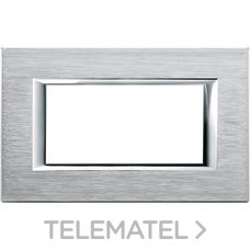 BTICINO - PLACA 4 MOD.AXOLUTE CROMO