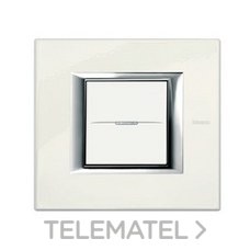 BTICINO - PLACA 2 MOD.AXOLUTE BLANCO LIMOGES