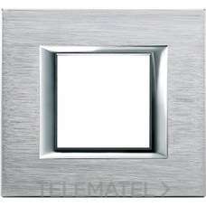 BTICINO - PLACA 2 MOD.AXOLUTE CROMO