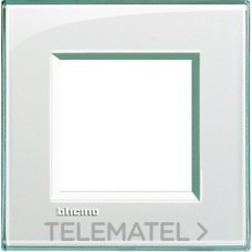 BTICINO - PLACA 2MOD.AGUAMARINA