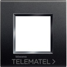 BTICINO - PLACA 2MOD.NEUTRO ANTRACITA