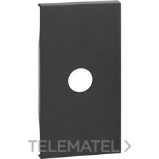 BTICINO - Placa frontal LIVING NOW 2 módulos para bases de TV ref.4371-4953, dark