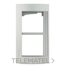 BTICINO - SOPORTE CON 2 MODULOS ACABADO ALLMETAL