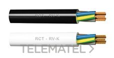 CABLES RCT - Cable Araflex RV-K 0,6/1Kv 2x2,5 negro (rollo 100m)