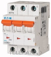 EATON - AUTOMATICO MAGNETOTERMICO 3P PLSM-D63/3