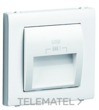 EFAPEL - Tapa APOLO 5000 blanco para doble cargador USB con salidas a 20° Tipo A