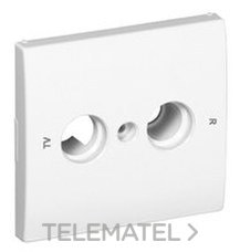 EFAPEL - Tapa toma multimarcas R-TV 2 salidas APOLO 5000 blanco