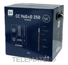EKSELANS BY ITS - CBL.COAX.d.6,8mm CDTOR.CTRAL.CU 1,13mm  R. 250 M. GRIS CLARO