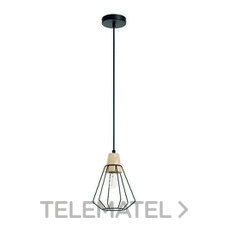 EXO LIGHTING - COLGANTE ELGA IP20 E27 60W NEGRO