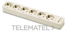 FAMATEL - BASE 6 TOMAS SCHUKO C/INT.10-16A-250V BL