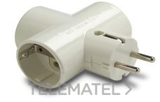 FAMATEL - CLAVIJA TT LAT.+3 BASES TT LAT.16A-250V