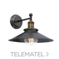 FARO - APLIQUE MARLIN E27 25W NG./ORO VIEJO
