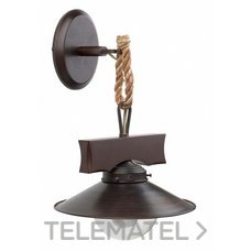 FARO - APLIQUE NUDOS E27 60W MARRON OXIDO