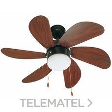 FARO - VENTILADOR PALAO 6 PA.d.75cm E14 40W MR