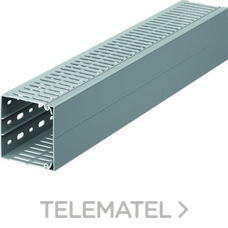 HAGER - CANAL CUADRO+TAPA PVC BA7A 80x80 GR.