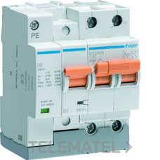 HAGER - PROT.COMBINADA P+T 2P 6kA CURVA-C 40A