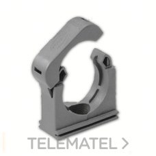 INTERFLEX - Soporte para tubo poliamida DN23 con tapa integrada