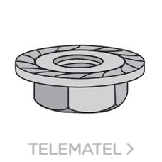 INTERFLEX - Tuerca arandela M8 galvanizado caliente