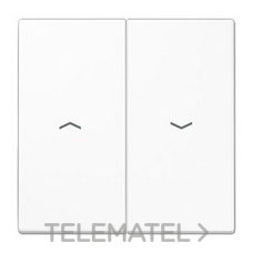JUNG - TECLA DOBLE PERSIANAS BL.ALPINO