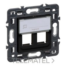 LEGRAND - ADPR.VALENA NEXT 2XRJ45 KEYSTONE DARK