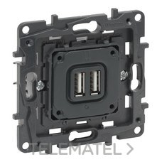 LEGRAND - Base cargador doble USB A+A Niloé Step 250V