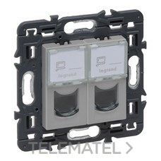 LEGRAND - BASE VALENA NEXT 2XRJ45 UTP CAT.6 Al