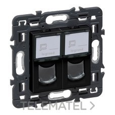 LEGRAND - BASE VALENA NEXT 2XRJ45 UTP CAT.6 DARK