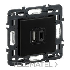 LEGRAND - BASE VALENA NEXT 2XUSB TIPO+C 2,4A DARK