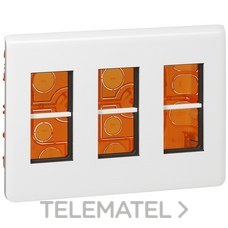 LEGRAND - CAJA PTBJO.EMP.MOSAIC P/3x4 MOD.BL