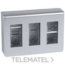 LEGRAND - CAJA MEC.SUPERF.MOSAIC-II 3COL.ALUM