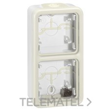 LEGRAND - CAJA SUPERF.VERT.2 POS.PLEXO BL.