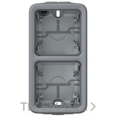 LEGRAND - CAJA VERTICAL.SUPERF.2 POS.PLEXO GRIS.