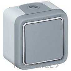 LEGRAND - CONMUTADOR GRIS PLEXO MONOBLOC SUPERF.10A