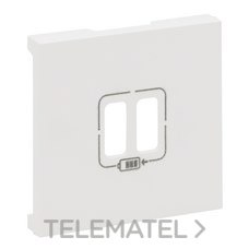 LEGRAND - Frontal Niloé Step para base cargador doble USB A+A, blanco mate