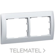 LEGRAND - MARCO 2ELEM.HORIZ.ARMONIA GALEA ALUMINIO