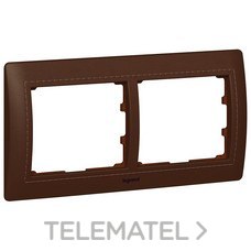 LEGRAND - MARCO 2ELEM.HORIZ.CUERO GALEA STYLE