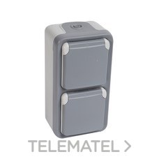LEGRAND - MEC.PLEXO MBLOC DOBLE 2P+T VERT.