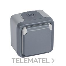 LEGRAND - BASE PLEXO MONOBLOCK  SUP.2P+T 16A GRIS SUPERF. AUTOMATICO