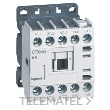 LEGRAND - MINICONTACTOR CTX 3P 6A 1NA 230VCA