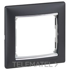 LEGRAND - PLACA 1 ELEMENTO NG./PLATA