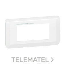 LEGRAND - PLACA MOSAIC 4 MOD.BL ANTIBACTERIANO