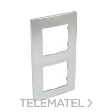LEGRAND - PLACA NILOE 2 ELEMENTOS ALUMINIO