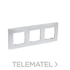 LEGRAND - PLACA NILOE 3 ELEMENTOS ALUMINIO