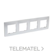 LEGRAND - PLACA NILOE 4 ELEMENTOS ALUMINIO