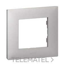 LEGRAND - PLACA NILOE STEP, 1 ELEMENTO, ALUMINIO