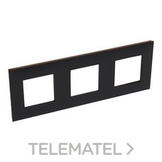 LEGRAND - PLACA VALENA NEXT 3 EL.DARK/COBRE